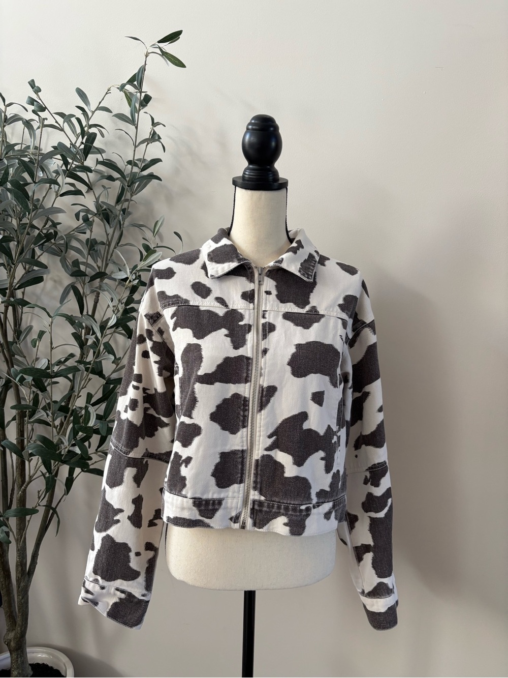 Altar’d State Millie Cow Print Jacket